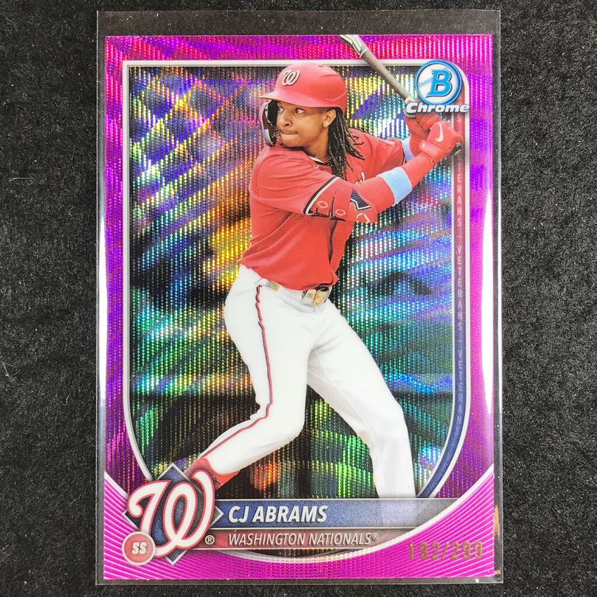 2025 Bowman Chrome CJ ABRAMS Base Fuchsia Wave 192/299 #20