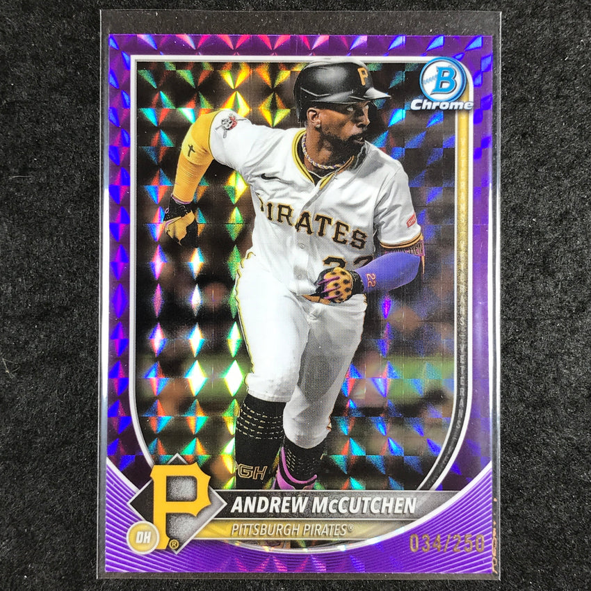 2025 Bowman Chrome ANDREW MCCUTCHEN Base Purple Geometric 34/250 #24