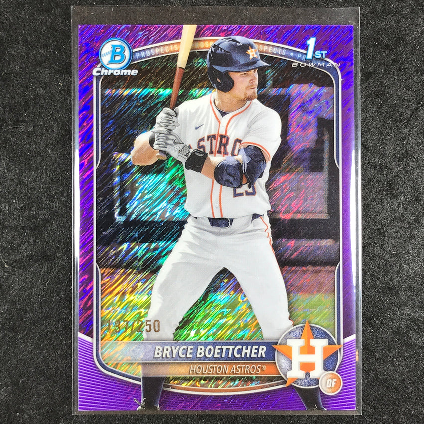 2025 Bowman Chrome BRYCE BOETTCHER Prospect 1st Bowman Purple Shimmer 137/250