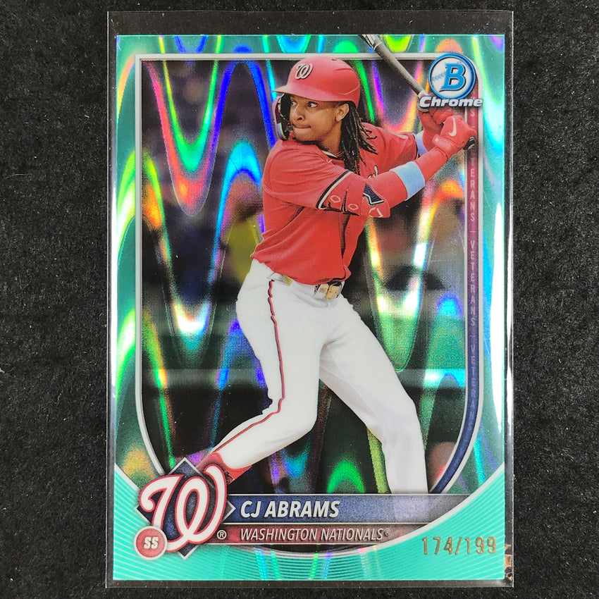 2025 Bowman Chrome CJ ABRAMS Base Aqua Raywave 174/199 #20