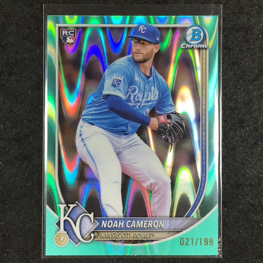 2025 Bowman Chrome NOAH CAMERON Rookie Base Aqua Raywave 21/199 #67