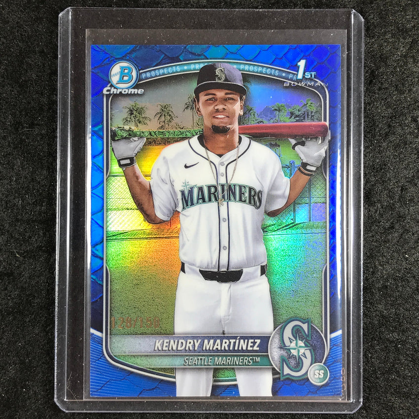 2025 Bowman Chrome KENDRY MARTINEZ Prospect 1st Bowman Reptilian Blue 128/150