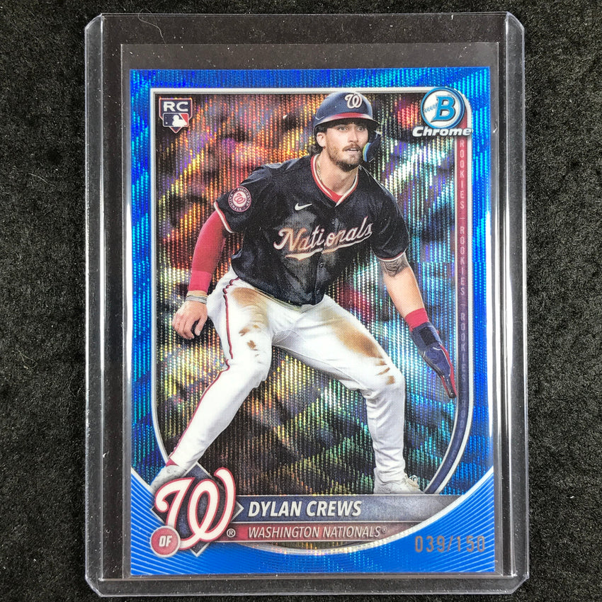 2025 Bowman Chrome DYLAN CREWS Rookie Base Blue Wave 39/150 #3