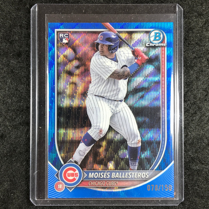 2025 Bowman Chrome MOISES BALLESTEROS Rookie Base Blue Wave 78/150 #42