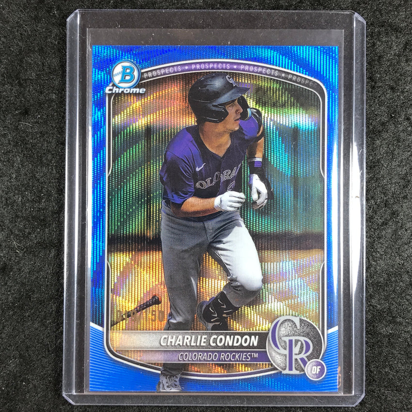 2025 Bowman Chrome CHARLIE CONDON Prospect Blue Wave 19/150 #248