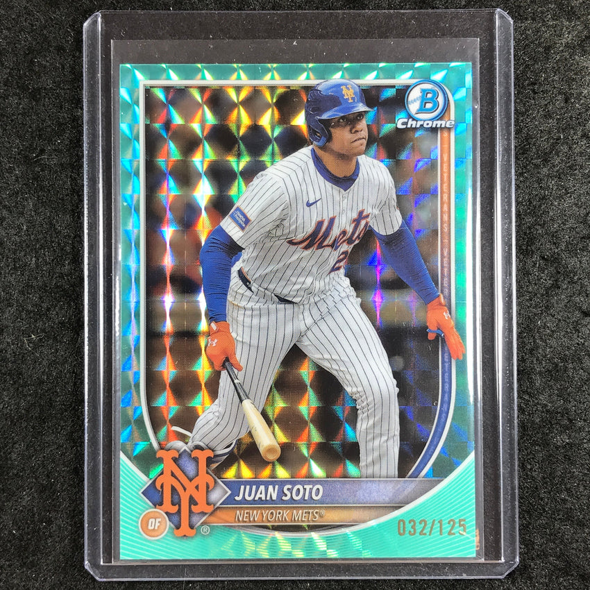 2025 Bowman Chrome JUAN SOTO Base Aqua Geometric 32/125 #22