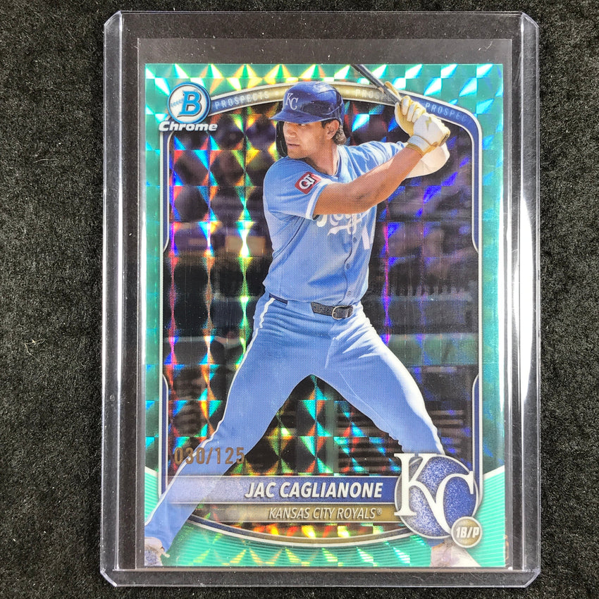 2025 Bowman Chrome JAC CAGLIANONE Prospect Aqua Geometric 30/125 #154