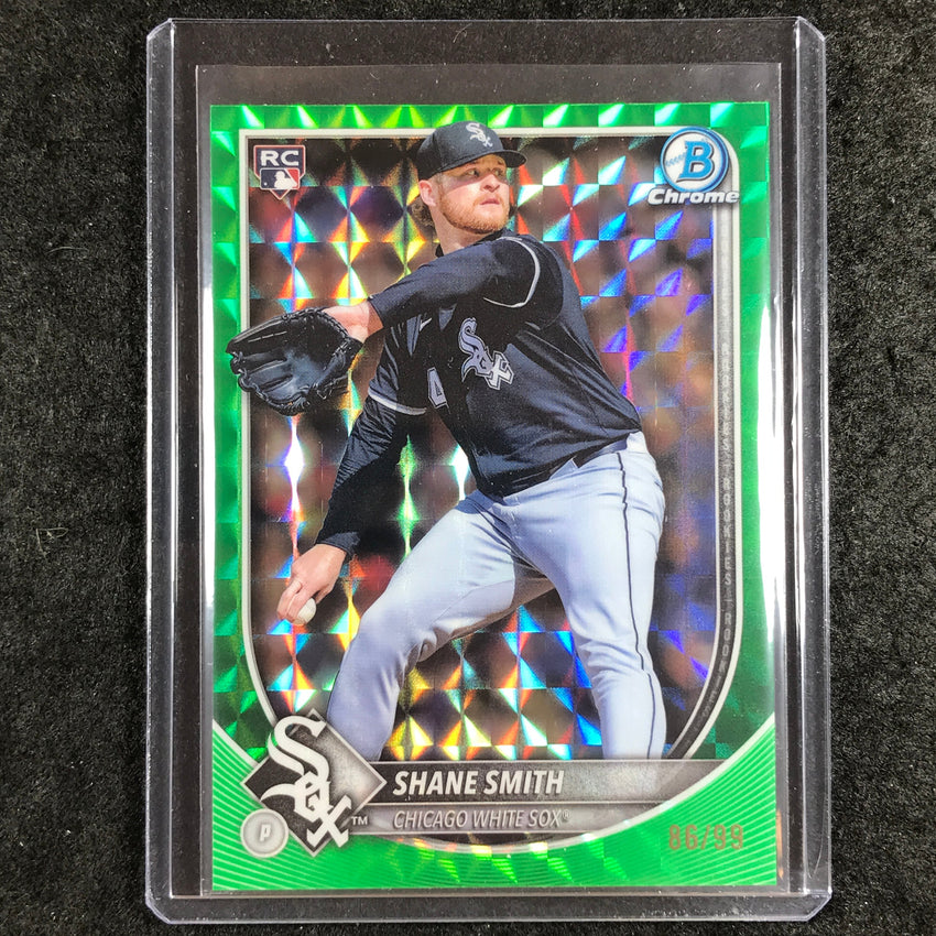 2025 Bowman Chrome SHANE SMITH Rookie Base Green Geometric 86/99 #52