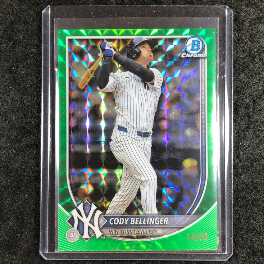 2025 Bowman Chrome CODY BELLINGER Base Green Geometric 15/99 #78