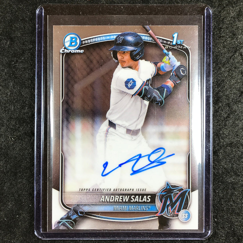 2025 Bowman Chrome ANDREW SALAS Prospects 1st Bowman Auto Base #AS