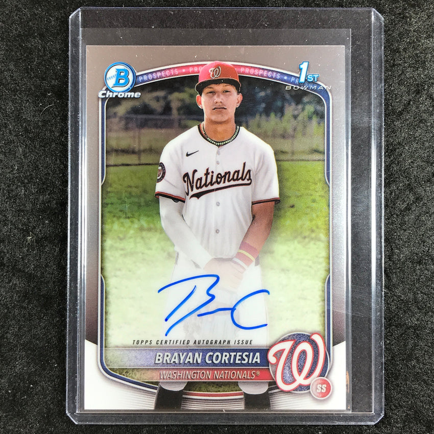 2025 Bowman Chrome BRAYAN CORTESIA Prospects 1st Bowman Auto Base #BC