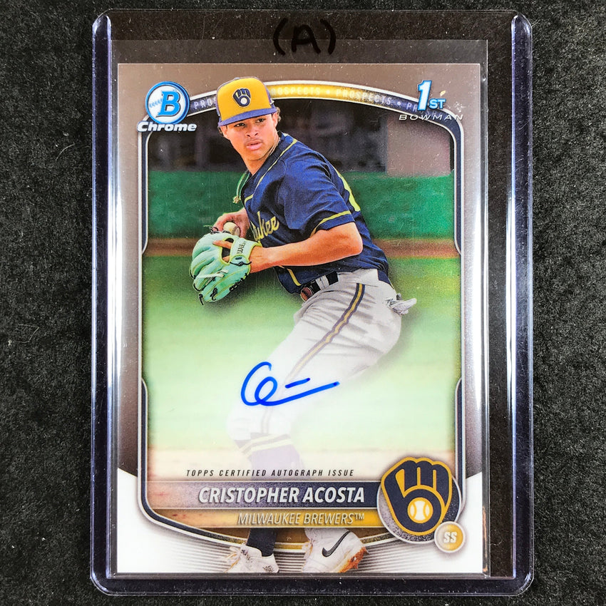 2025 Bowman Chrome CRISTOPHER ACOSTA Prospects 1st Bowman Auto Base #CAC (A)