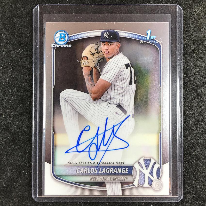 2025 Bowman Chrome CARLOS LAGRANGE Prospects 1st Bowman Auto Base #CL
