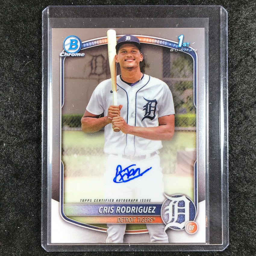 2025 Bowman Chrome CRIS RODRIGUEZ Prospects 1st Bowman Auto Base #CR