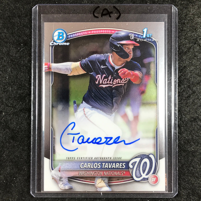 2025 Bowman Chrome CARLOS TAVARES Prospects 1st Bowman Auto Base #CT (A)