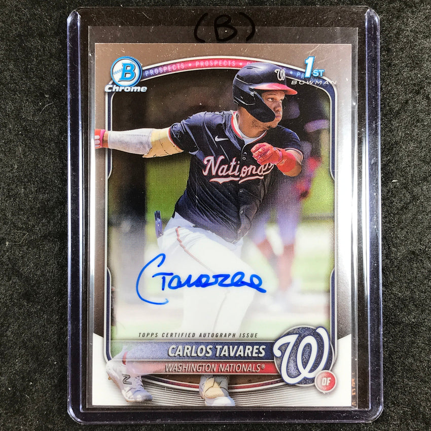 2025 Bowman Chrome CARLOS TAVARES Prospects 1st Bowman Auto Base #CT (B)