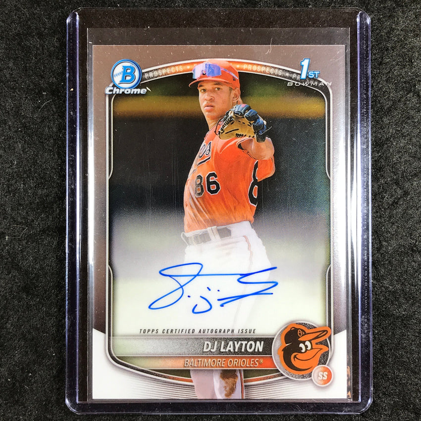 2025 Bowman Chrome DJ LAYTON Prospects 1st Bowman Auto Base #DL