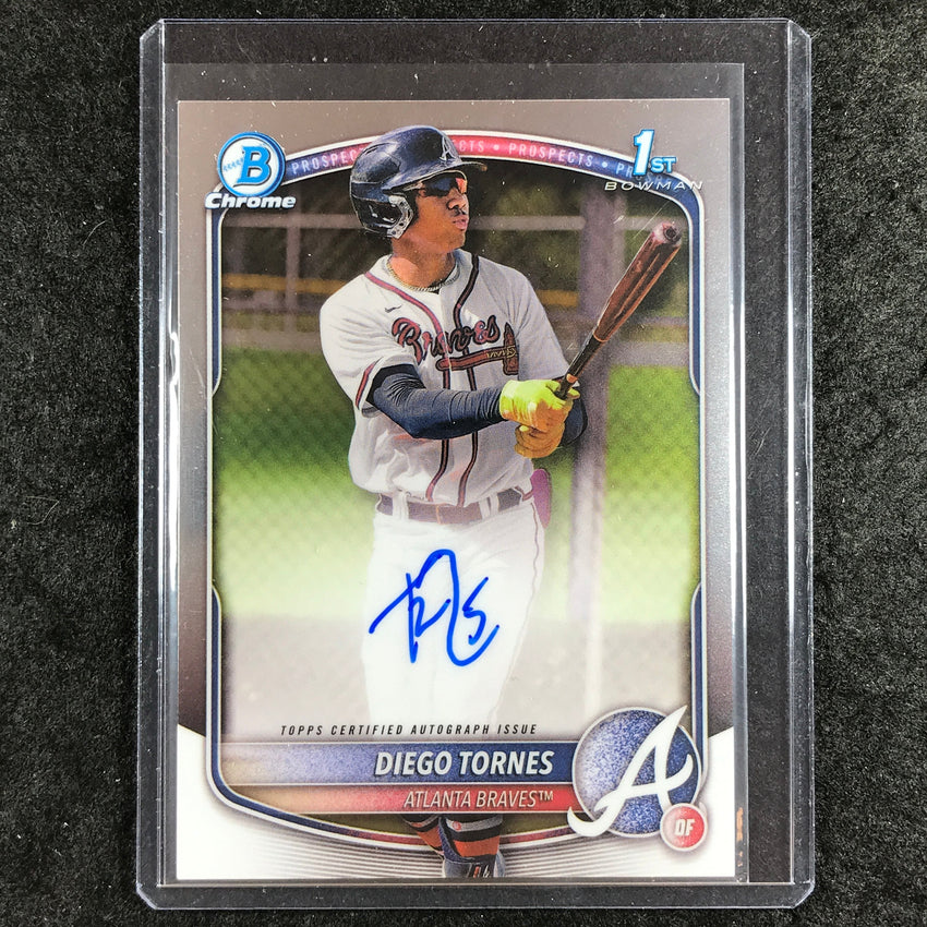 2025 Bowman Chrome DIEGO TORNES Prospects 1st Bowman Auto Base #DT