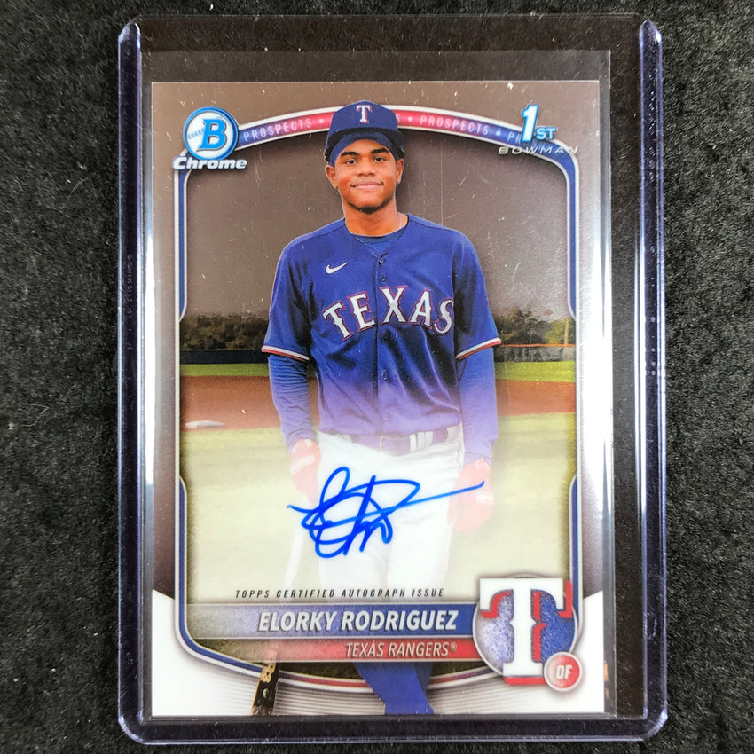 2025 Bowman Chrome ELORKY RODRIGUEZ Prospects 1st Bowman Auto Base #ER