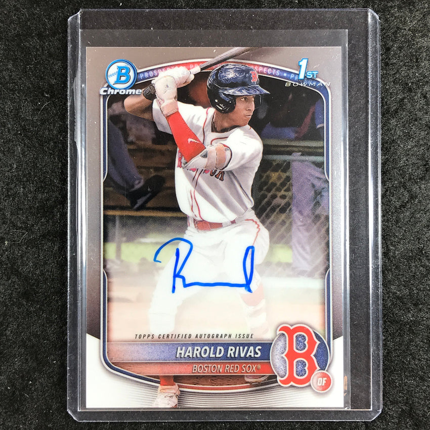 2025 Bowman Chrome HAROLD RIVAS Prospects 1st Bowman Auto Base #HR