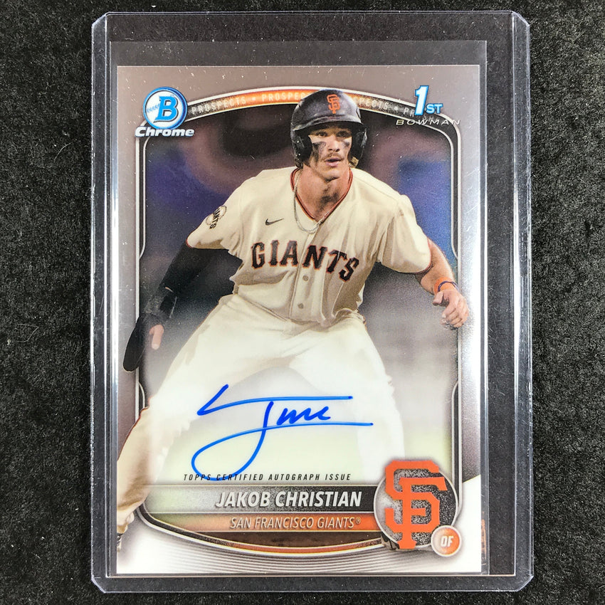 2025 Bowman Chrome JAKOB CHRISTIAN Prospects 1st Bowman Auto Base #JCH
