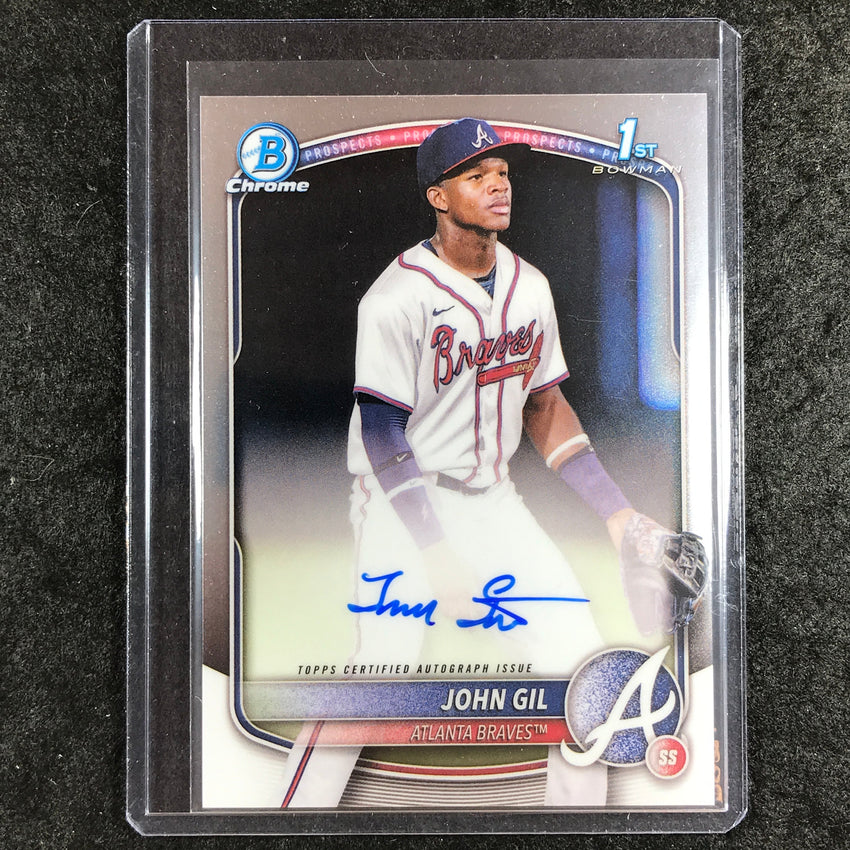 2025 Bowman Chrome JOHN GIL Prospects 1st Bowman Auto Base #JG