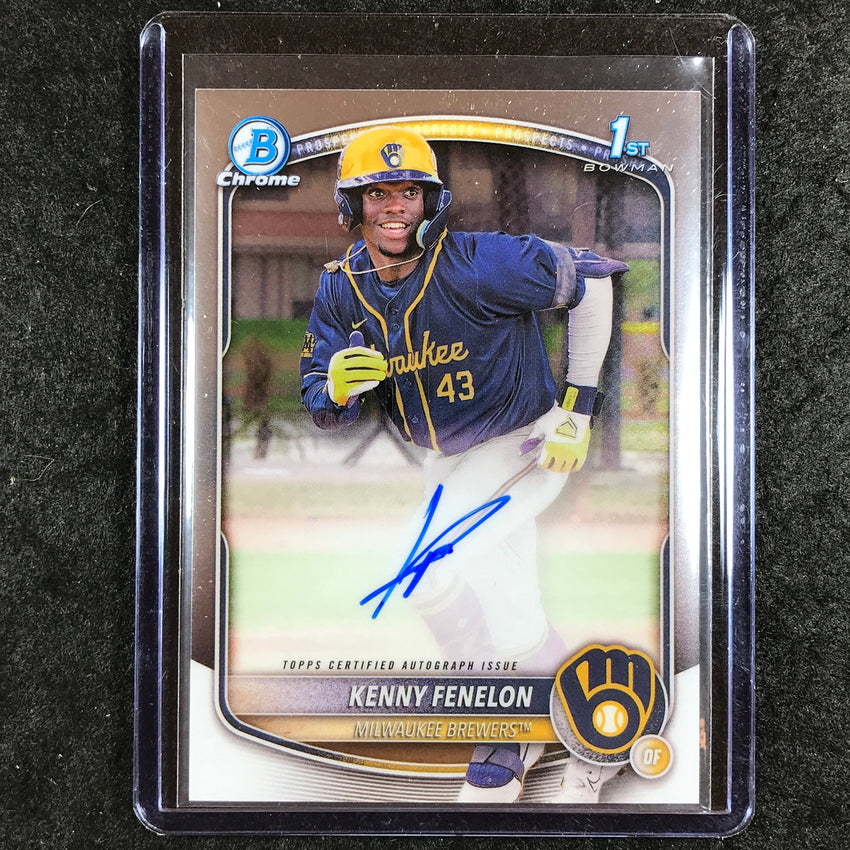 2025 Bowman Chrome KENNY FENELON Prospects 1st Bowman Auto Base #KF