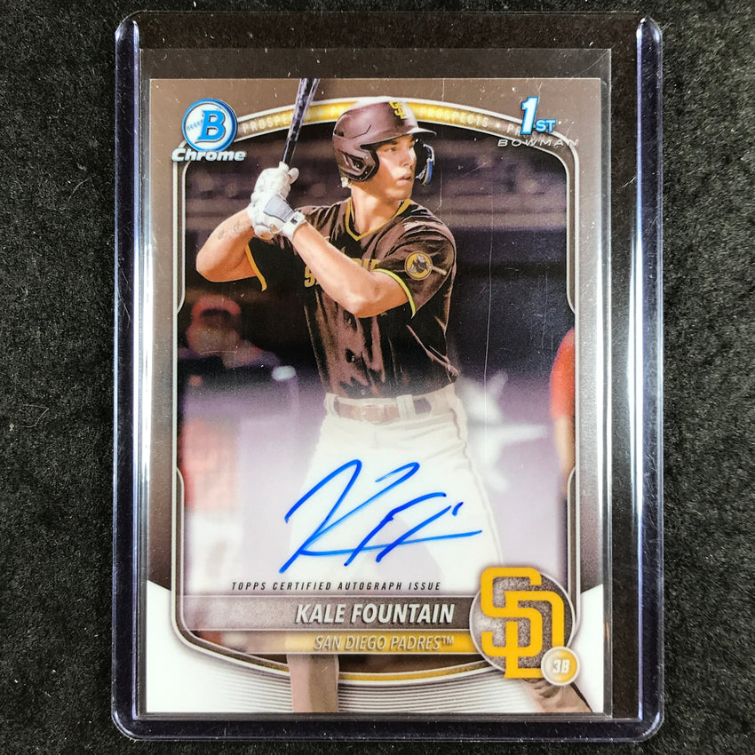 2025 Bowman Chrome KALE FOUNTAIN Prospects 1st Bowman Auto Base #KFO