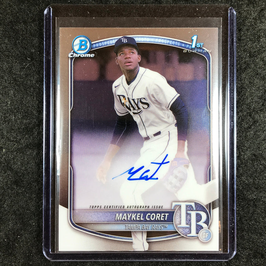 2025 Bowman Chrome MAYKEL CORET Prospects 1st Bowman Auto Base #MC