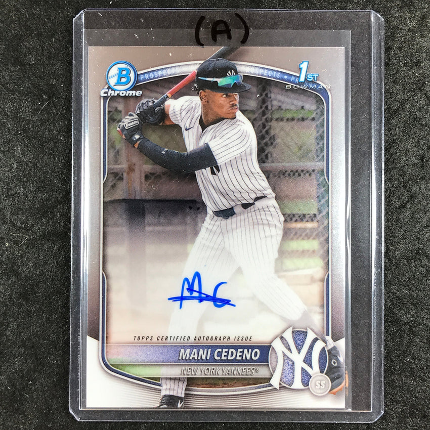 2025 Bowman Chrome MANI CEDENO Prospects 1st Bowman Auto Base #MCE (A)