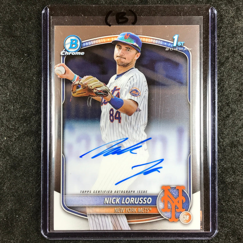 2025 Bowman Chrome NICK LORUSSO Prospects 1st Bowman Auto Base #NL (B)
