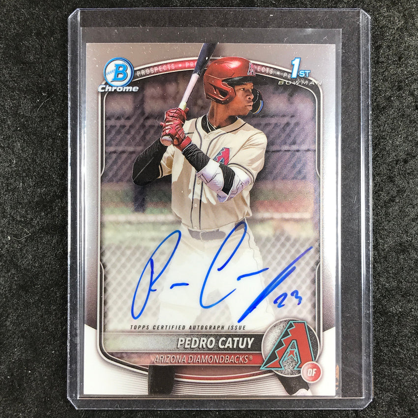 2025 Bowman Chrome PEDRO CATUY Prospects 1st Bowman Auto Base #PC