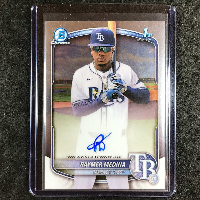 2025 Bowman Chrome RAYMER MEDINA Prospects 1st Bowman Auto Base #RM