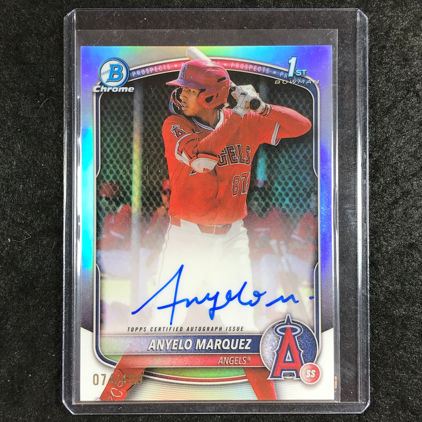 2025 Bowman Chrome ANYELO MARQUEZ Prospects 1st Bowman Auto Refractor 74/499