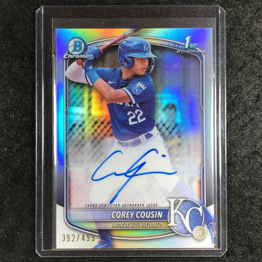 2025 Bowman Chrome COREY COUSIN Prospects 1st Bowman Auto Refractor 392/499