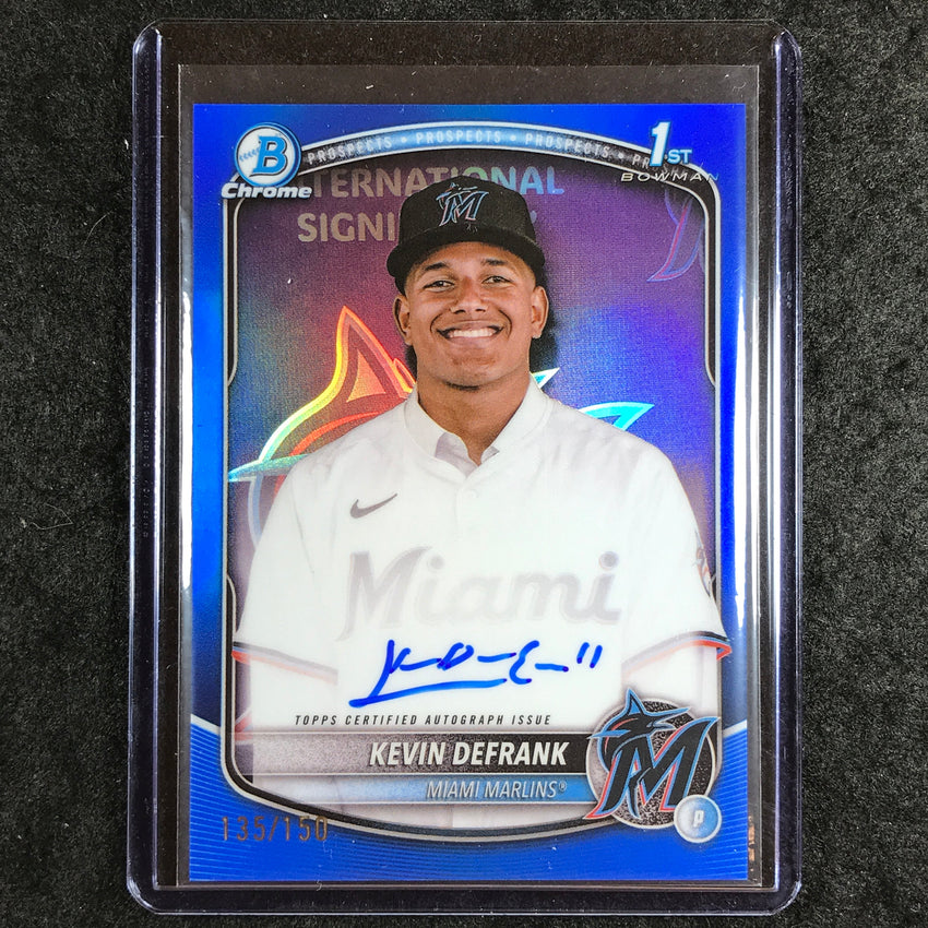 2025 Bowman Chrome KEVIN DEFRANK Prospects 1st Bowman Auto Blue 135/150