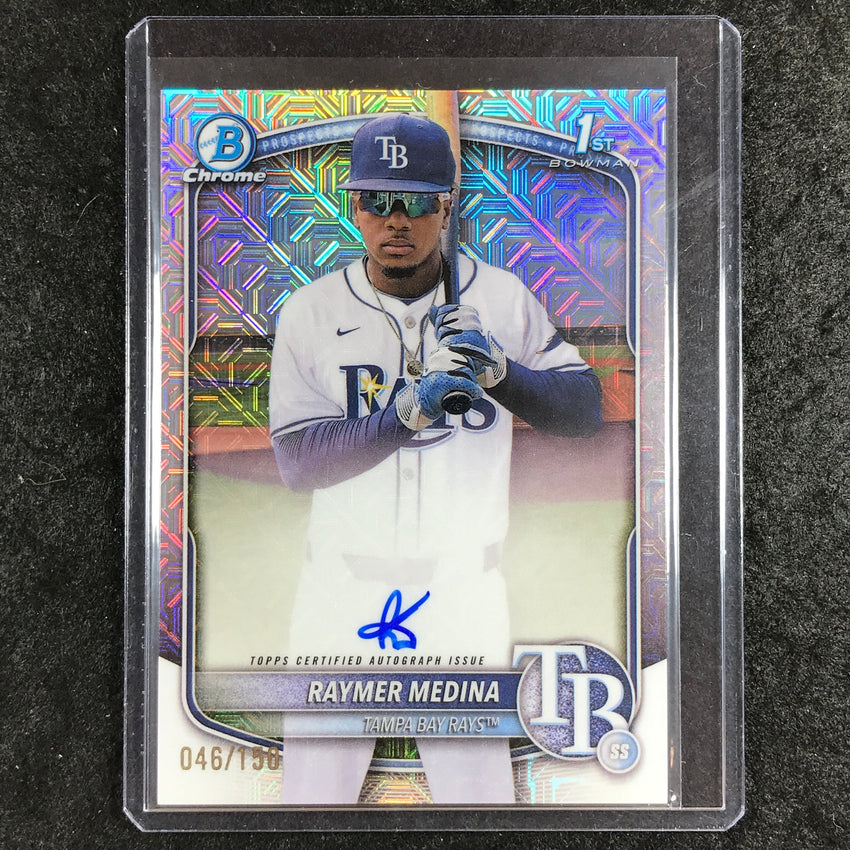 2025 Bowman Chrome RAYMER MEDINA Prospects 1st Bowman Auto HTA Choice 46/150