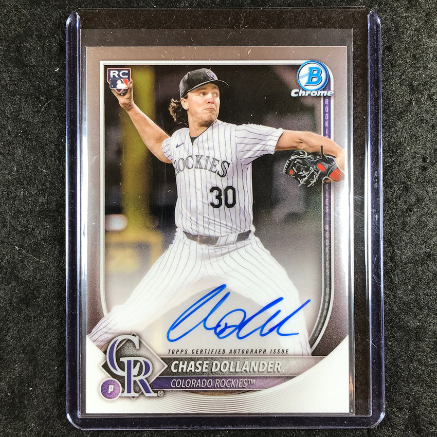 2025 Bowman Chrome CHASE DOLLANDER Chrome Rookie Autographs Base #CD