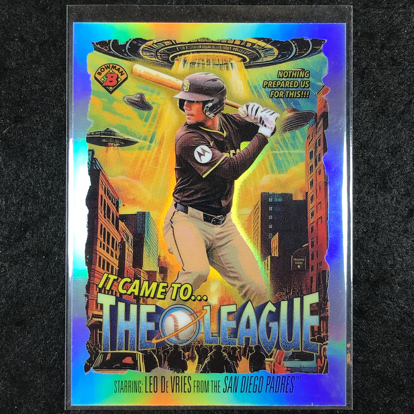 2025 Bowman Chrome LEO DE VRIES It Came to the League #17