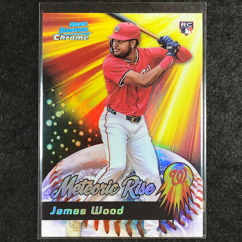 2025 Bowman Chrome JAMES WOOD Meteoric Rise Rookie #5