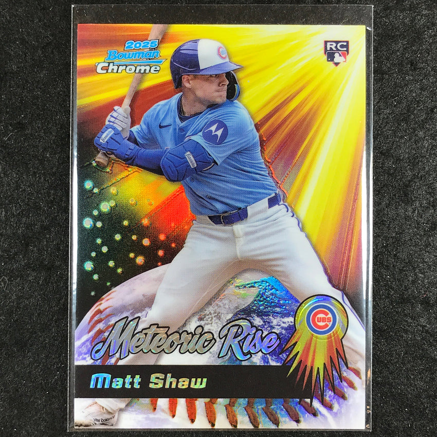 2025 Bowman Chrome MATT SHAW Meteoric Rise Rookie #9