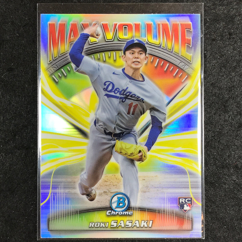 2025 Bowman Chrome ROKI SASAKI Max Volume Rookie #1