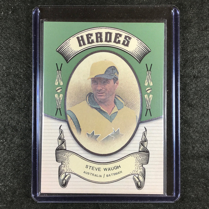 2024 Futera Vintage Cricket STEVE WAUGH Heroes Green 10/21 #23