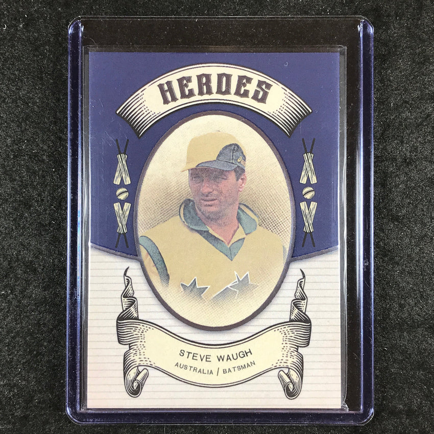 2024 Futera Vintage Cricket STEVE WAUGH Heroes Blue 6/9 #23