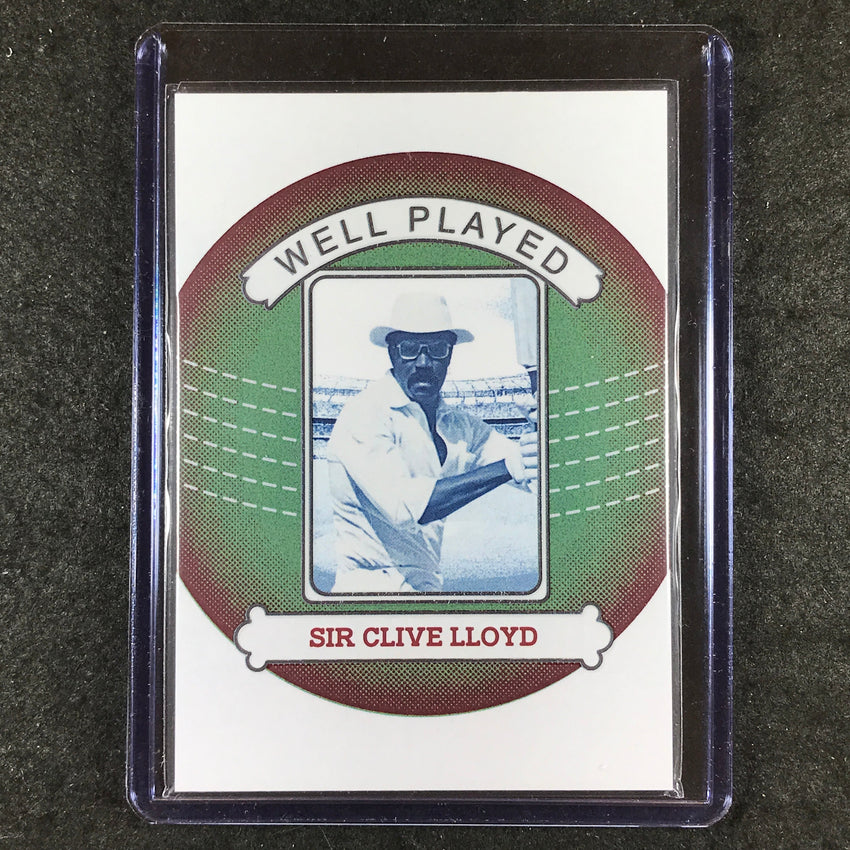 2024 Futera Vintage Cricket SIR CLIVE LLOYD Well Played Green 2/9 #8