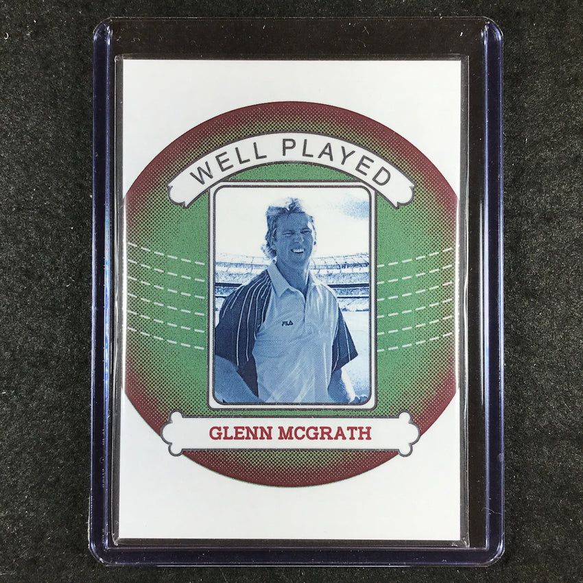 2024 Futera Vintage Cricket GLENN MCGRATH Well Played Green 1/9 #14