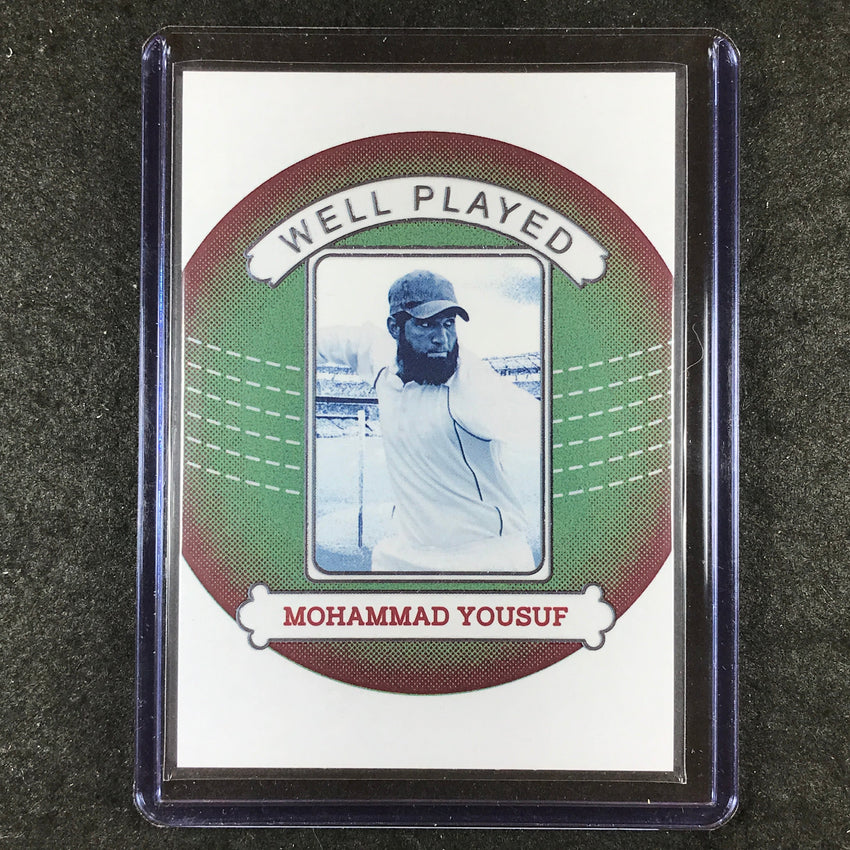 2024 Futera Vintage Cricket MOHAMMAD YOUSUF Well Played Green 4/9 #26