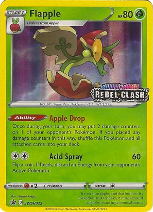 Flapple - SWSH022 - Pokemon SWSH Sword & Shield Promo