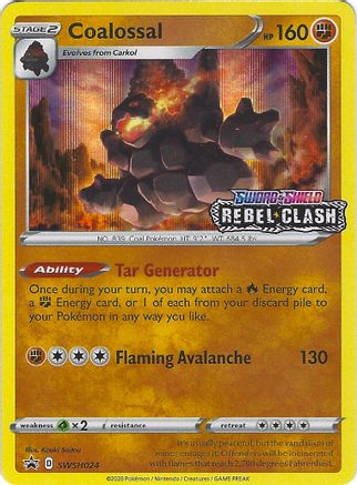 Coalossal - SWSH024 - Pokemon SWSH Sword & Shield Promo