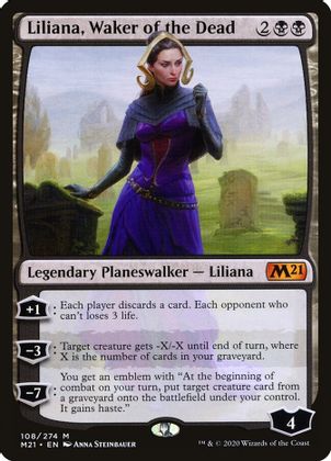 FOIL Liliana, Waker of the Dead 108/274 - Core Set 2021